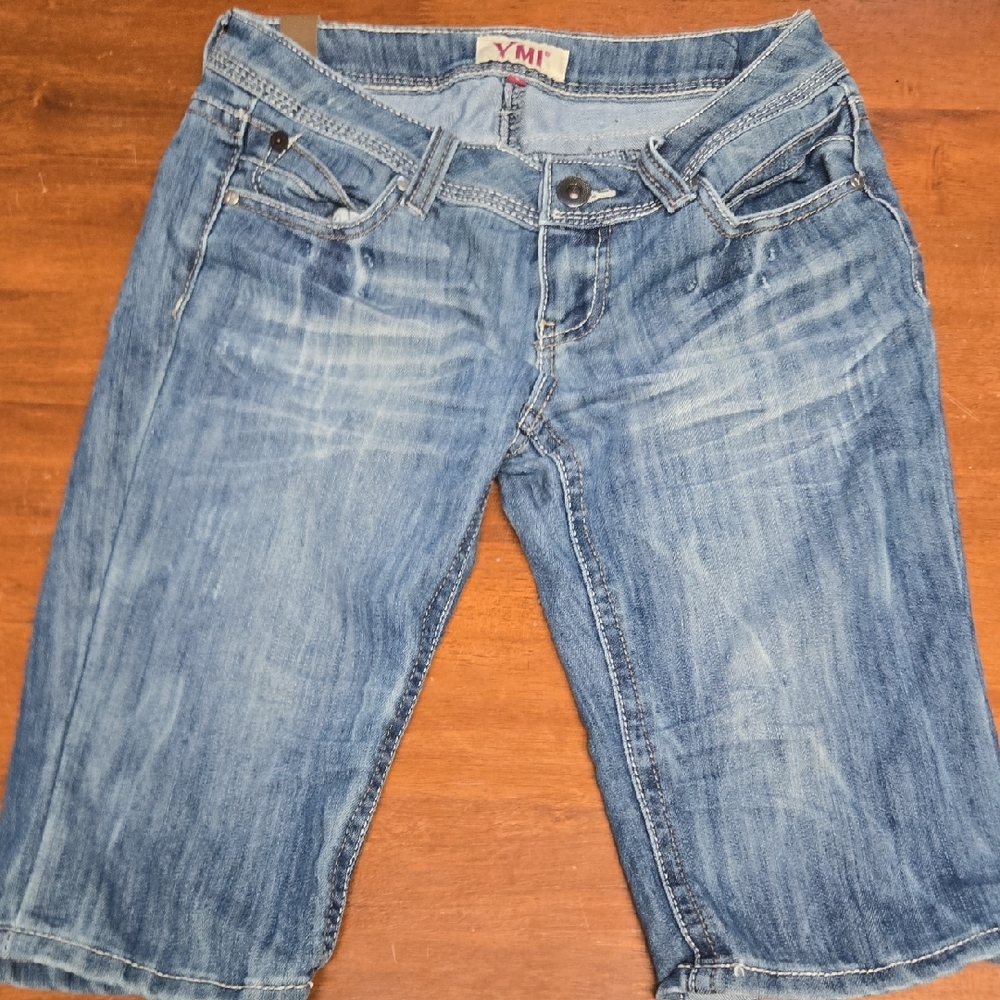 YMI Light Blue Cropped Denim Jeans